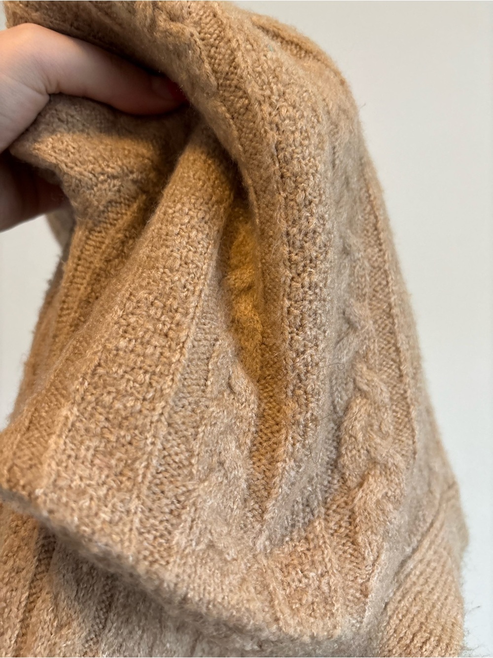 Zara Beige Cable Knit Cropped Button Cardigan Small - Picture 2 of 2